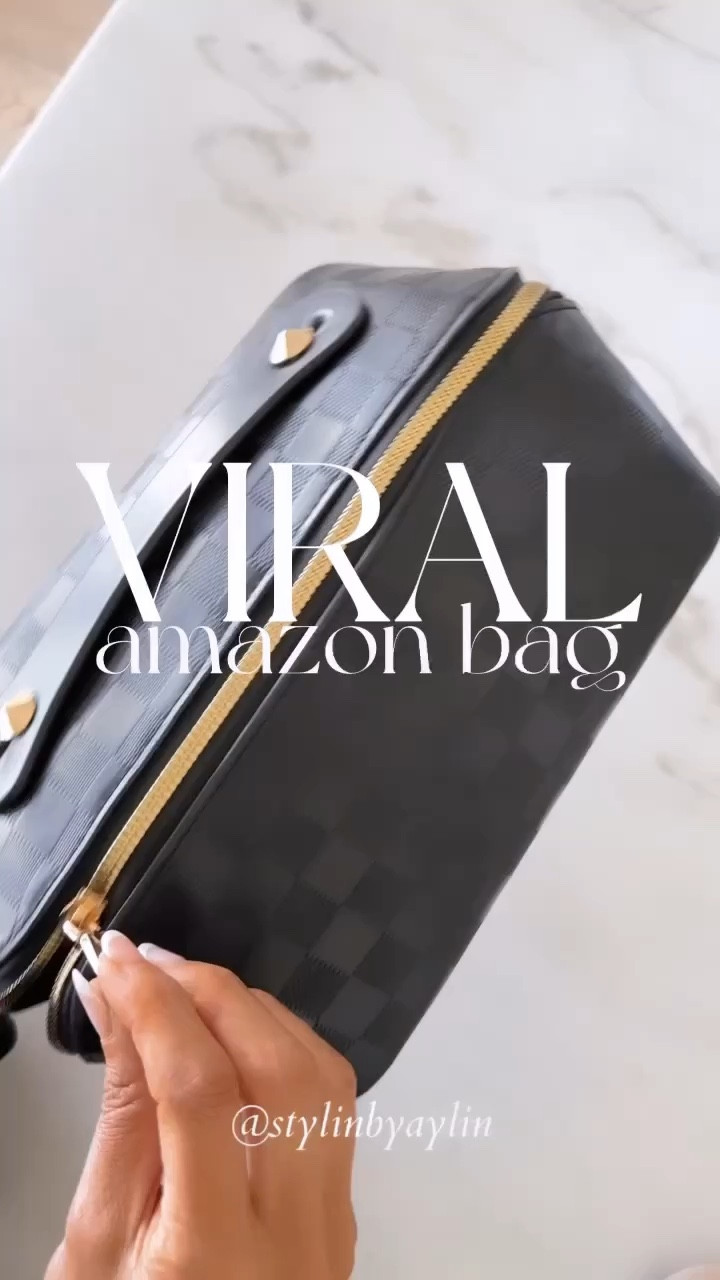 Viral Amazon bag, cosmetic bag #StylinbyAylin 

#LTKfindsunder100 #LTKSeasonal #LTKitbag