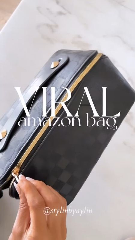 Viral Amazon bag, cosmetic bag #StylinbyAylin 

#LTKfindsunder100 #LTKSeasonal #LTKitbag