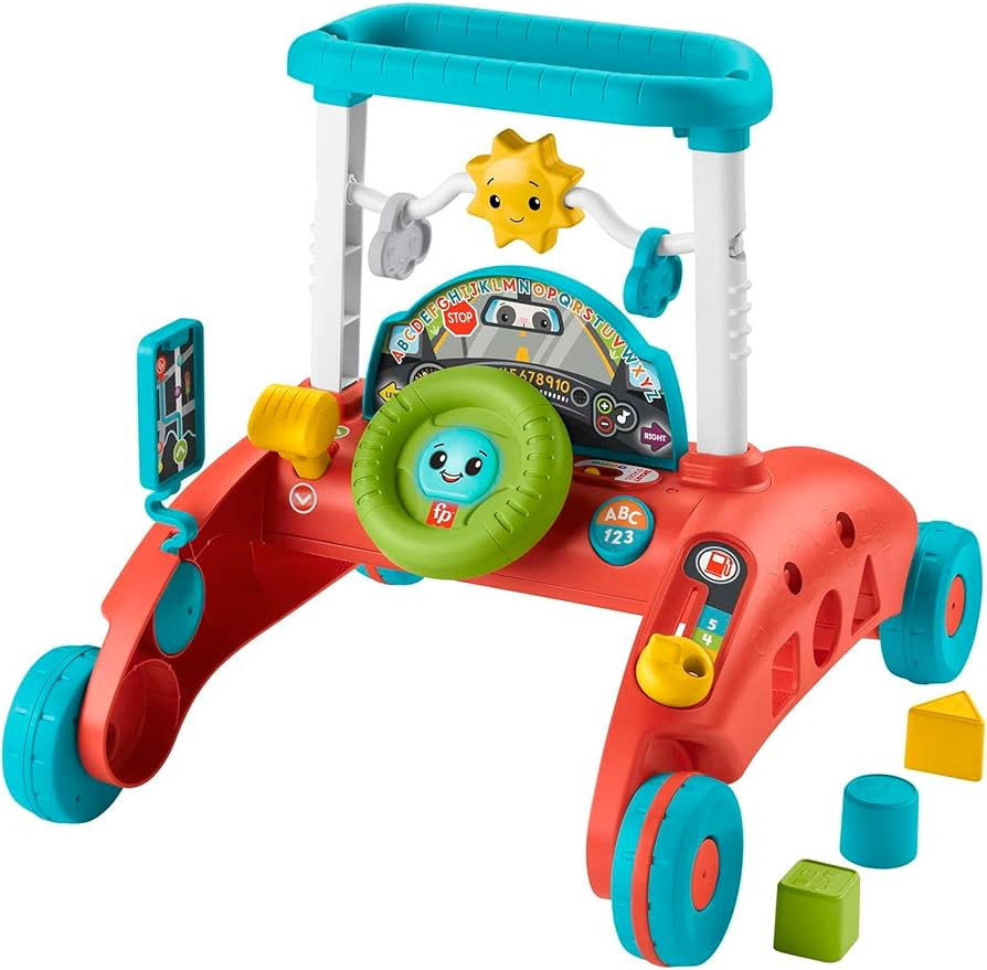 Fisher-Price ​​ 2-Sided Steady Speed Walker, car-Themed Baby Walker with 2 Sides of Interacti... | Amazon (US)