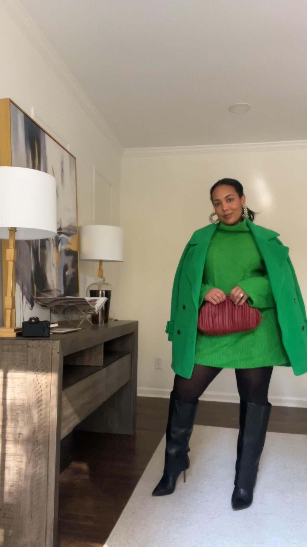 30 Outfits 30 Days: Day 19! Green for the holidays? Yes please! I obviously had to add the red clutch! It’s almost Christmas time you guys! 😂💛🎄🎅🏾

#LTKHoliday #LTKVideo #LTKSeasonal