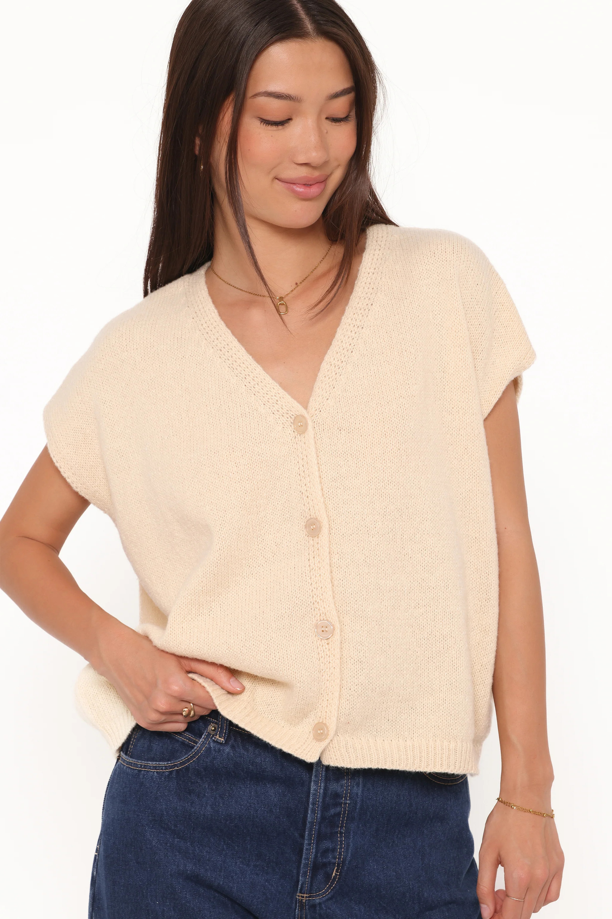 Mariana Knit Vest - Lemon | Petal & Pup (US)