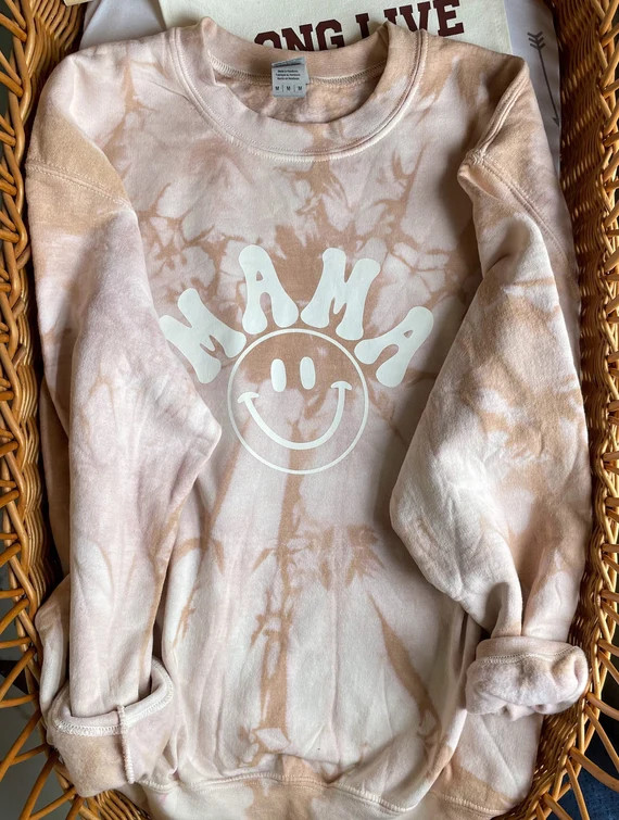 Mama Sweatshirt Retro Mama Sweatshirt Boho Mama Crewneck - Etsy | Etsy (US)