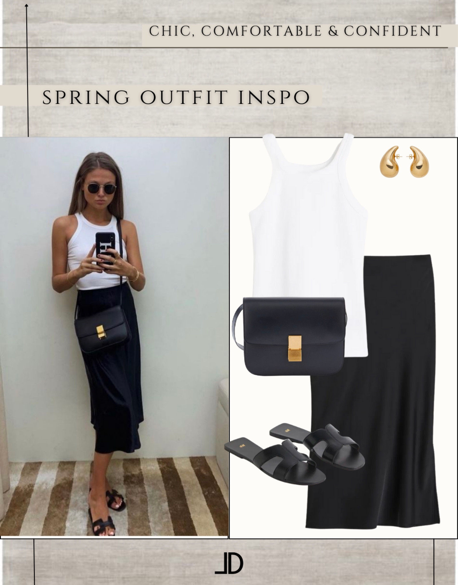 Style Recreations

Spring is a season of renewal and rejuvenation, and what better way to celebrate than by updating your wardrobe? If you're looking for a chic, modern, and minimal look this spring, there are a few key essentials that can help you achieve it.

Clean lines and neutral colors
One of the hallmarks of a modern and minimal look is clean lines and neutral colors. This doesn't mean that you have to stick to black and white, but rather that you should aim for pieces that have a streamlined silhouette and a muted color palette. Think of shades like beige, cream, and gray, which are all versatile and can be easily mixed and matched.

For example, a tailored blazer in a neutral shade can be worn over a simple tee and jeans for a chic and effortless look. A midi skirt in a neutral hue can be paired with a tucked-in blouse and loafers for an elegant yet understated outfit.

Tailored pieces
Another essential element of a modern and chic look is tailored pieces. This means investing in pieces that fit you perfectly and flatter your figure. Tailored pieces can help you look polished and put-together, even when you're wearing something as simple as a pair of jeans and a t-shirt.

A great example of a tailored piece is a well-fitting blazer. This can be worn over almost anything, from a dress to a pair of shorts, and instantly elevates the look. Another tailored piece to consider is a pair of trousers that fit you perfectly. Whether you opt for a wide-leg style or a cropped silhouette, a pair of tailored trousers can make you look sleek and sophisticated.

Simple accessories
When it comes to accessories, less is often more. Instead of piling on statement jewelry or wearing a bold scarf, opt for simple and understated pieces. A delicate necklace, a pair of stud earrings, or a classic watch can all add a touch of elegance to your look without overwhelming it.


🥂Remember, always wear what makes you feel confident and comfortable while still being yourself.


#LTKstyletip #LTKunder50 #LTKunder100