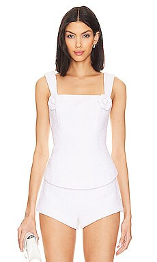 MAJORELLE Clemence Top in White from Revolve.com | Revolve Clothing (Global)
