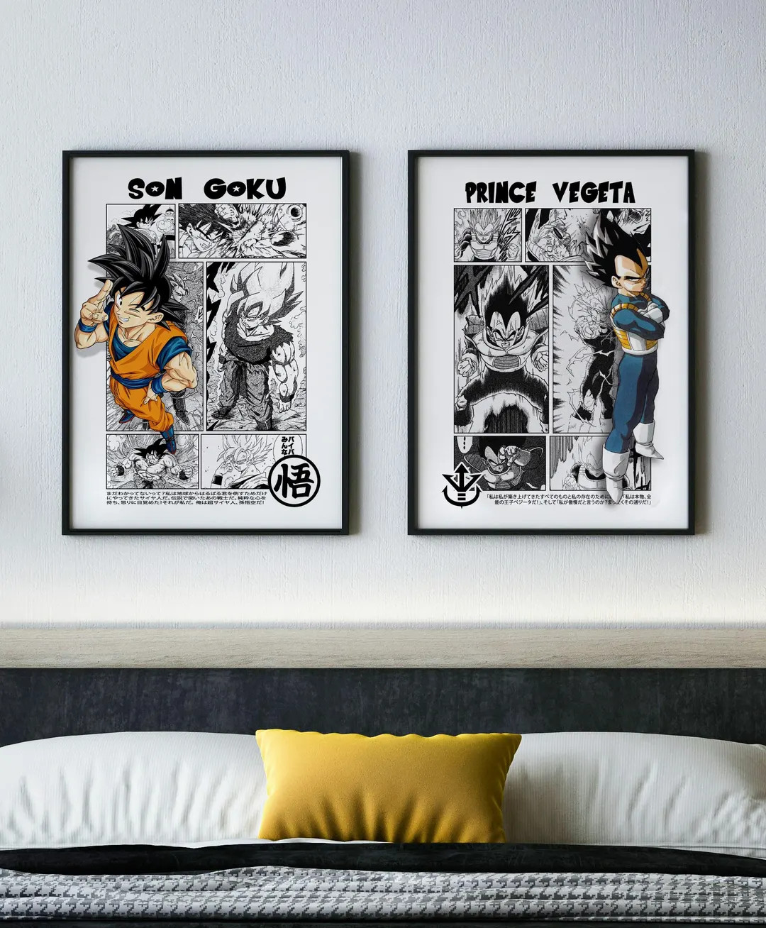 DBZ Art - Manga Art Prints - Anime Art Prints - 2 Piece Set Art Prints - Etsy | Etsy (US)