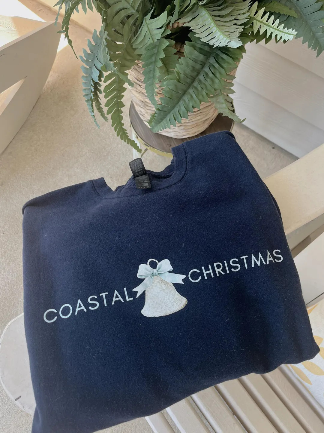 Coastal Christmas Bell Graphic Tee or Sweatshirt - Etsy | Etsy (US)