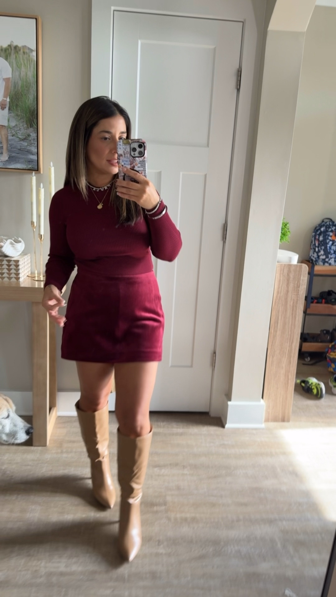 The perfect holiday monochromatic look from @express 
Size xsmall in top
Size 6 in skort 
#dresstoexpress #expresspartner

#LTKHoliday #LTKSaleAlert #LTKPetite