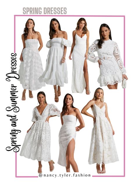 White spring and summer dresses 🤍🤍
#bridalshower #weddingshower #bridedresses #rehearsaldinnerdresses #whitedresses #whitedress #springdress #summerdress #showerdresses #promdress #formaldress #familypicturedresses #graduationdresses

#LTKfindsunder100 #LTKparties #LTKstyletip