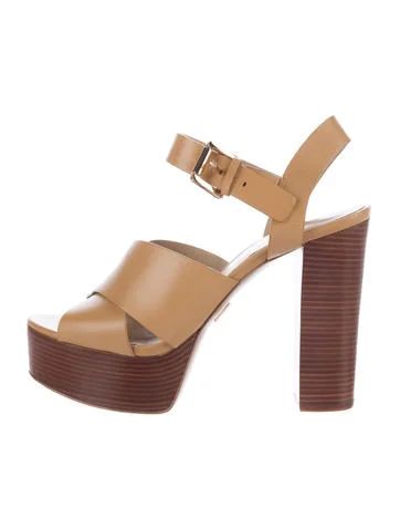 Michael Kors Leather Platform Sandals | The Real Real, Inc.