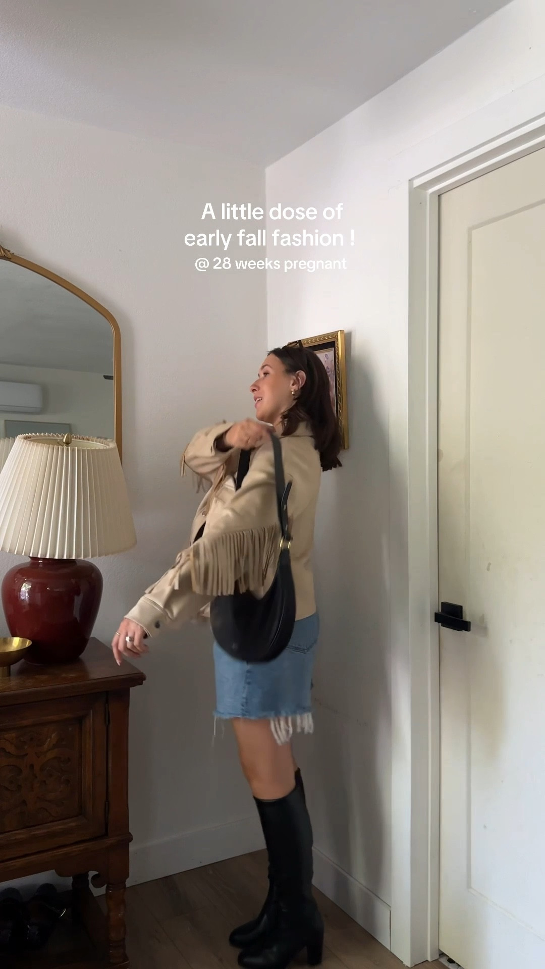 Easy fall ootd | fall outfits, fall boots, fall shoes, knee high boots, winter outfit, Abercrombie shorts, brown tank, fall jackets, suede jacket 

#LTKStyleTip #LTKFindsUnder50 #LTKShoeCrush