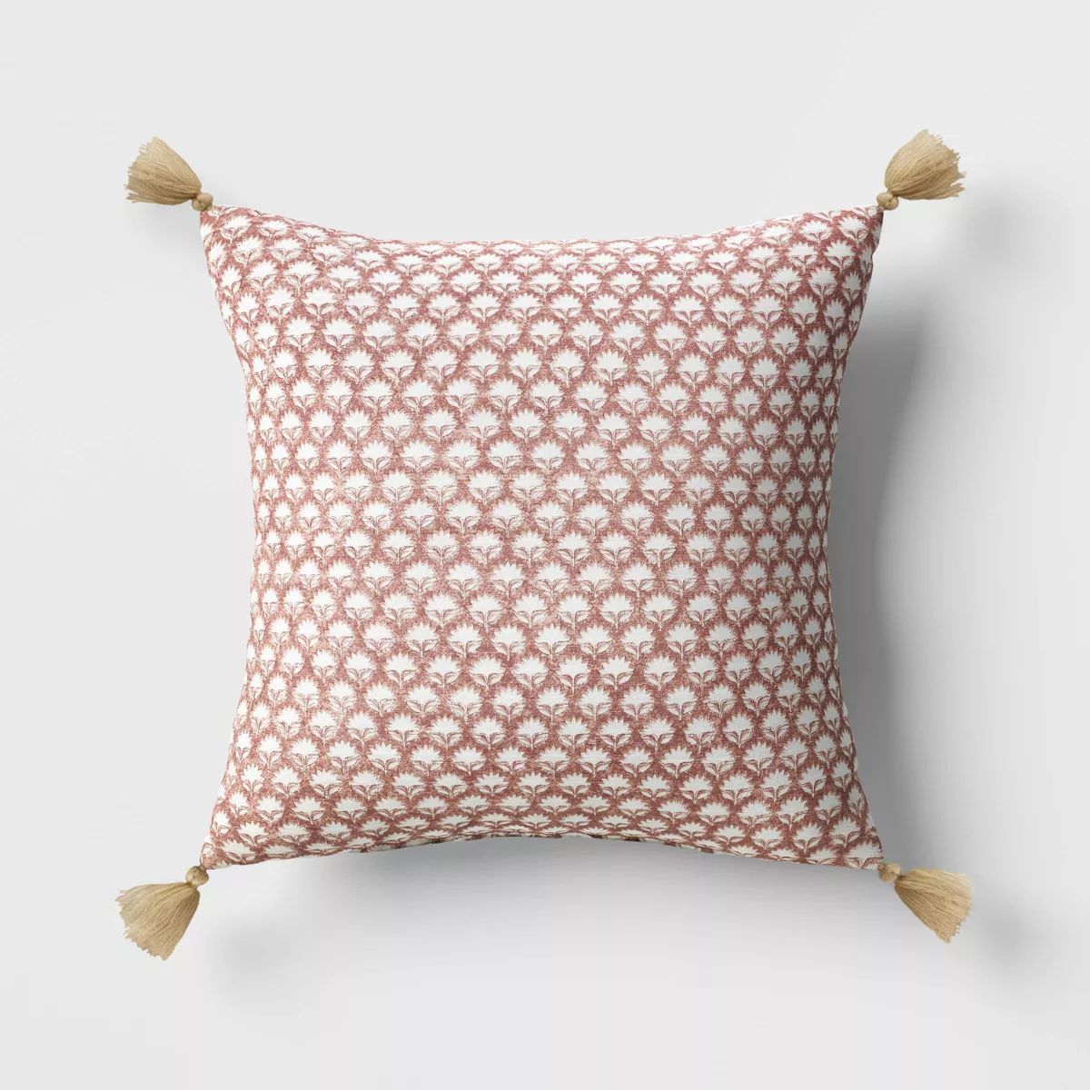 Block Print Square Throw Pillow Purple - Threshold™ | Target