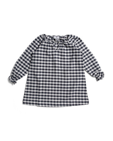 Girls Gingham Flannel Delphine Nightgown | TJ Maxx
