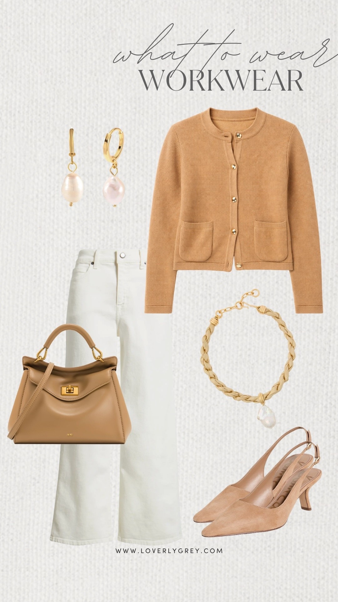 Loverly Grey, what to wear for workwear! The quince cardigan is perfect to wear to work along with some simple white pants. I’d style the look with a leather purse, pendant necklace, and pointed toe heel! Loverly Grey, what to wear, workwear

#LTKgrwm #LTKWorkwear #LTKootd