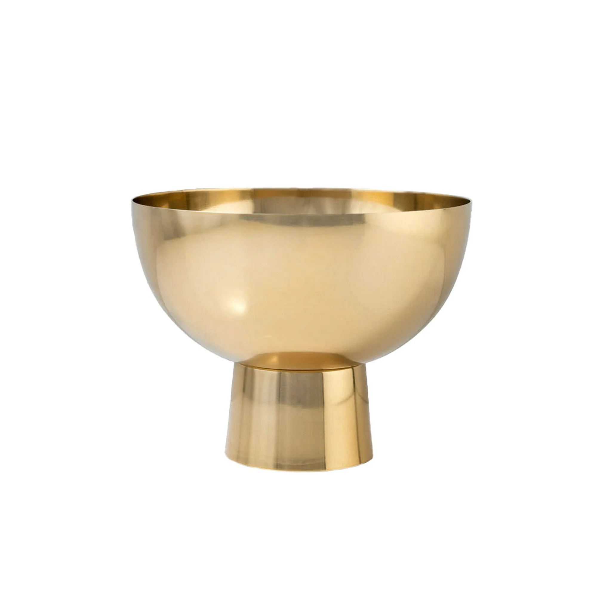 Serene Spaces Living Small Gold Pedestal Bowl, 4.5" Diameter & 3.75" Tall | Walmart (US)