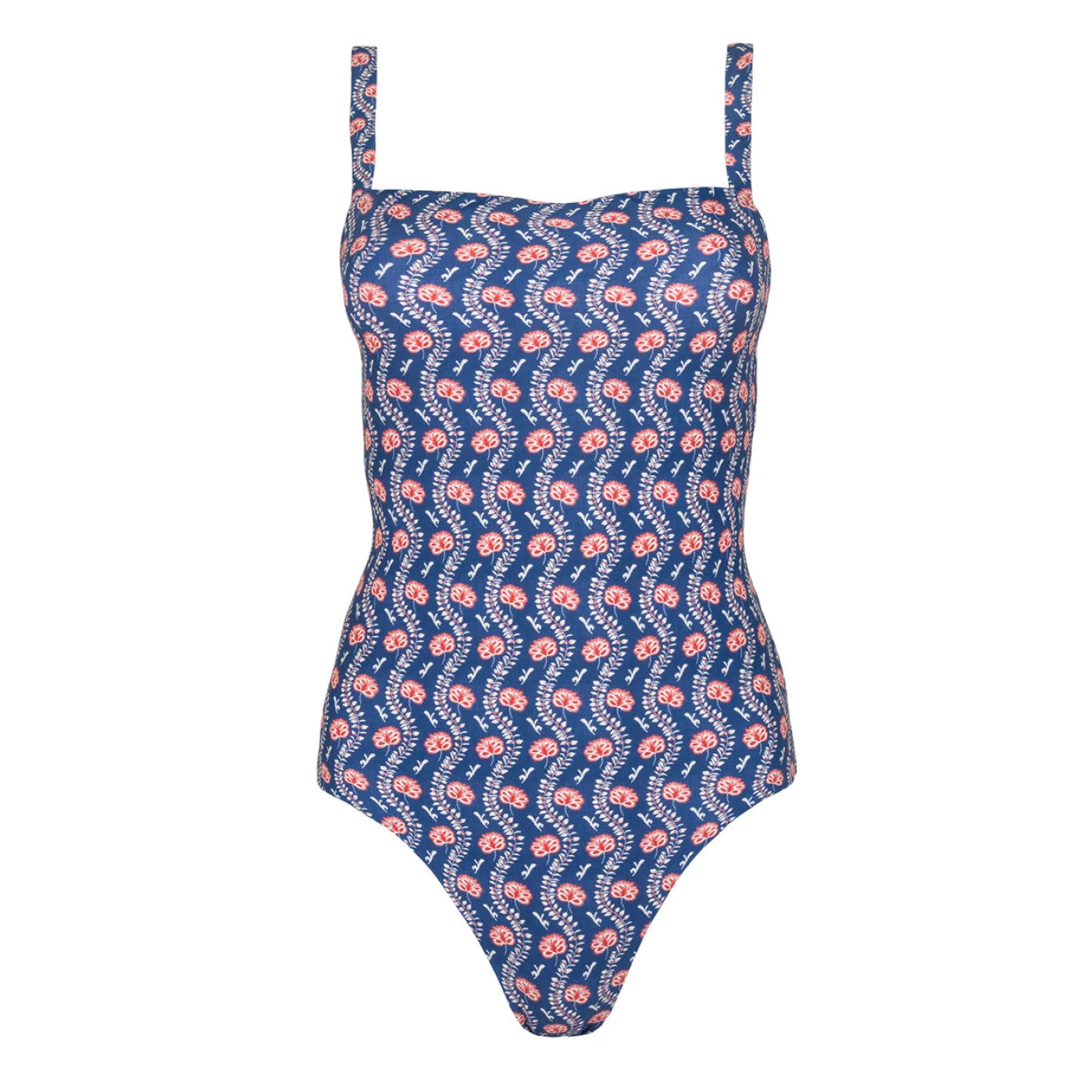 women's navy primrose low back one piece | Minnow