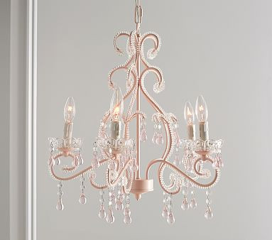 Pink Lydia Chandelier | Pottery Barn Kids