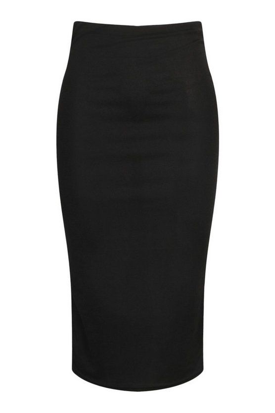 Plus Fitted Midaxi Skirt | Boohoo.com (US & CA)
