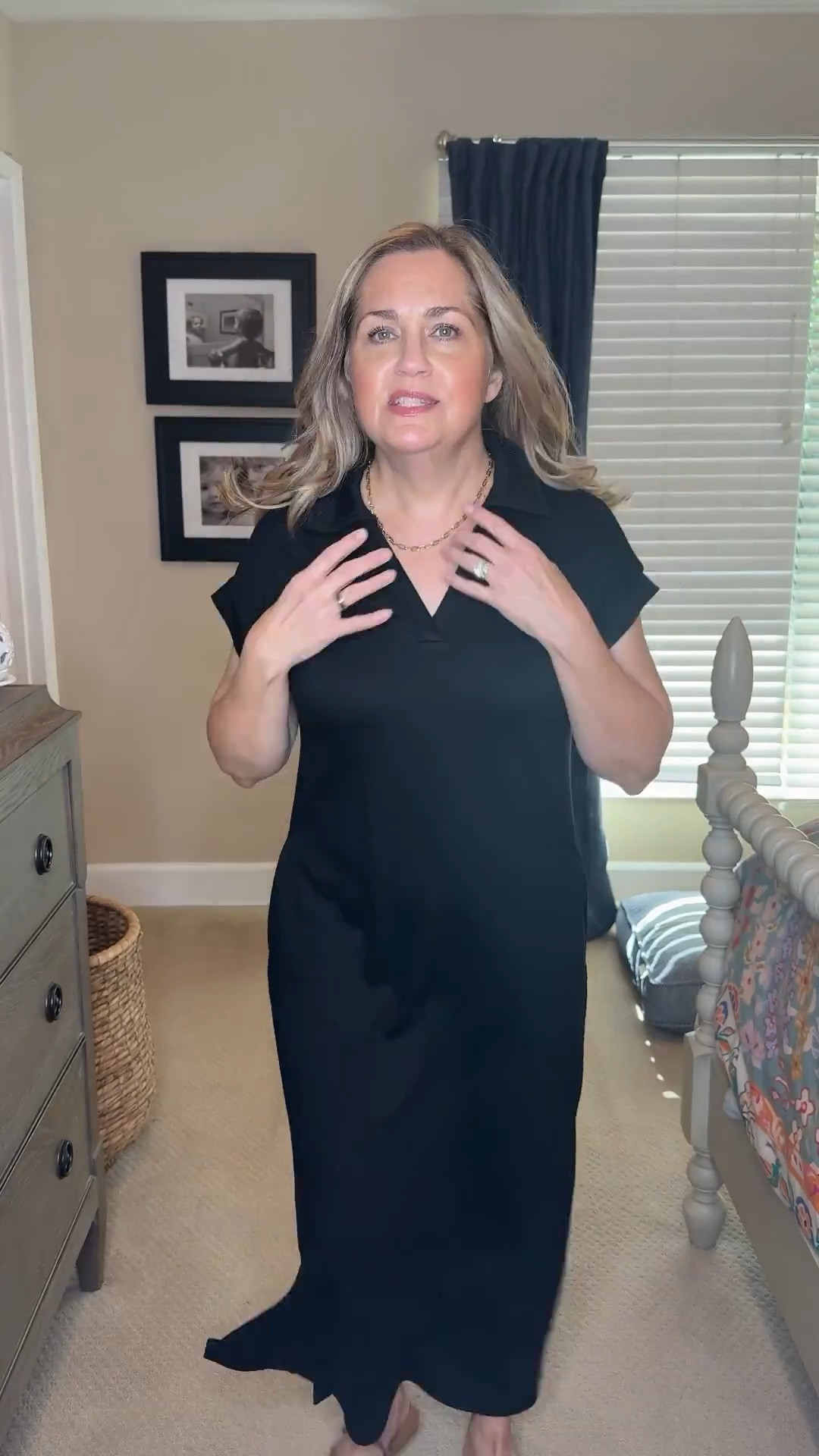 This scuba knit material is so flipping soft. It’s currently only $24. You might want to grab this dress in a couple of colors because you’re going to want to live in it! It’s perfectly tummy ￼flattering too. And I love styling black and brown together.  

#LTKdayinmylife #LTKootd #LTKOver40