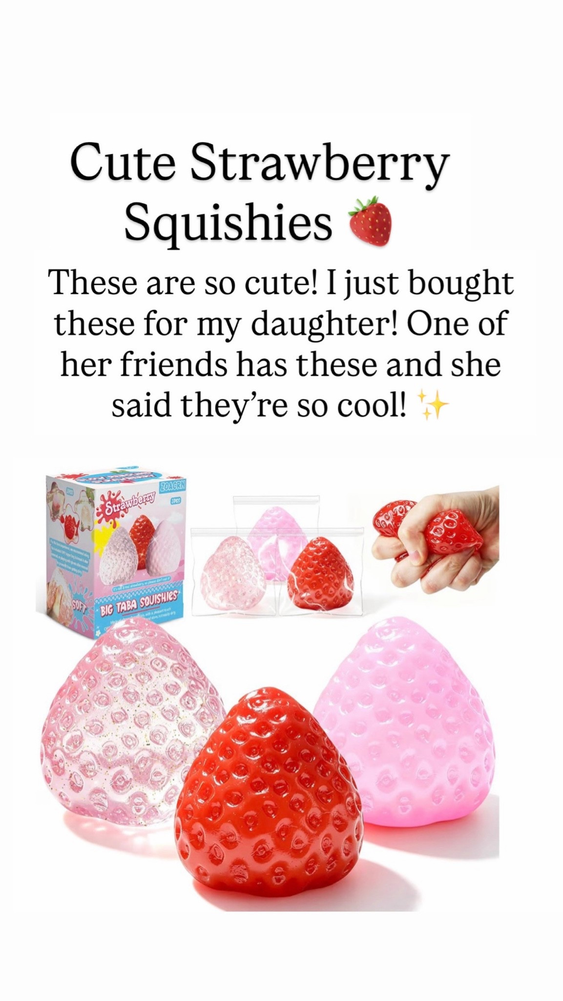 Cute strawberry squishies

#LTKKids