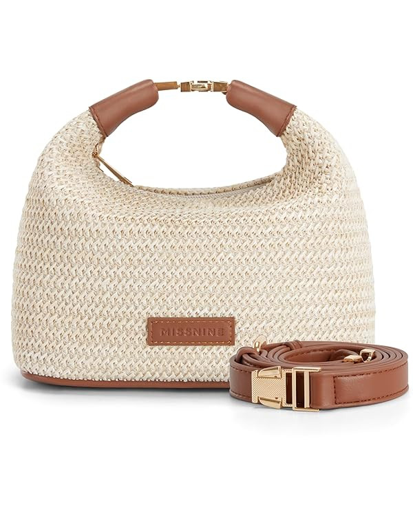 Missnine Straw Purse for Women Summer Raffia Purses Small Beach Crossbody Bag Vacation Woven Top ... | Amazon (US)