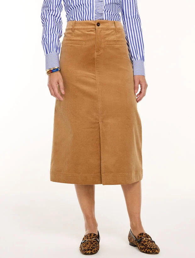 Corduroy Midi Skirt | Talbots