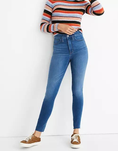 10" High-Rise Roadtripper Jeans in Waterford Wash: Raw-Hem Edition | Madewell