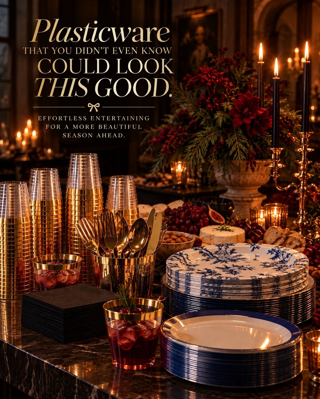 There’s something about holiday parties that makes you want to make even the practical things feel beautiful. ✨🥂

A gorgeous spread, candlelight everywhere, drinks flowing—and serveware that looks polished enough to belong in the room instead of feeling like an afterthought.

Gold accents, patterned plates, cocktail-ready cups and plenty of everything means you can host a crowd without spending the entire night worrying about your good dishes.

Because effortless entertaining isn’t about doing less.

It’s about making it look like you didn’t have to try. 🎄

#HolidayParty #ChristmasParty #HolidayHosting #ChristmasHosting #EntertainingAtHome #HolidayEntertaining #PartyEssentials #ChristmasTable #HolidayTablescape #ChristmasDecor #HostingIdeas #ElegantChristmas #AmazonHome #AmazonFinds #AmazonHosting #HolidayInspiration #CallsignDesign