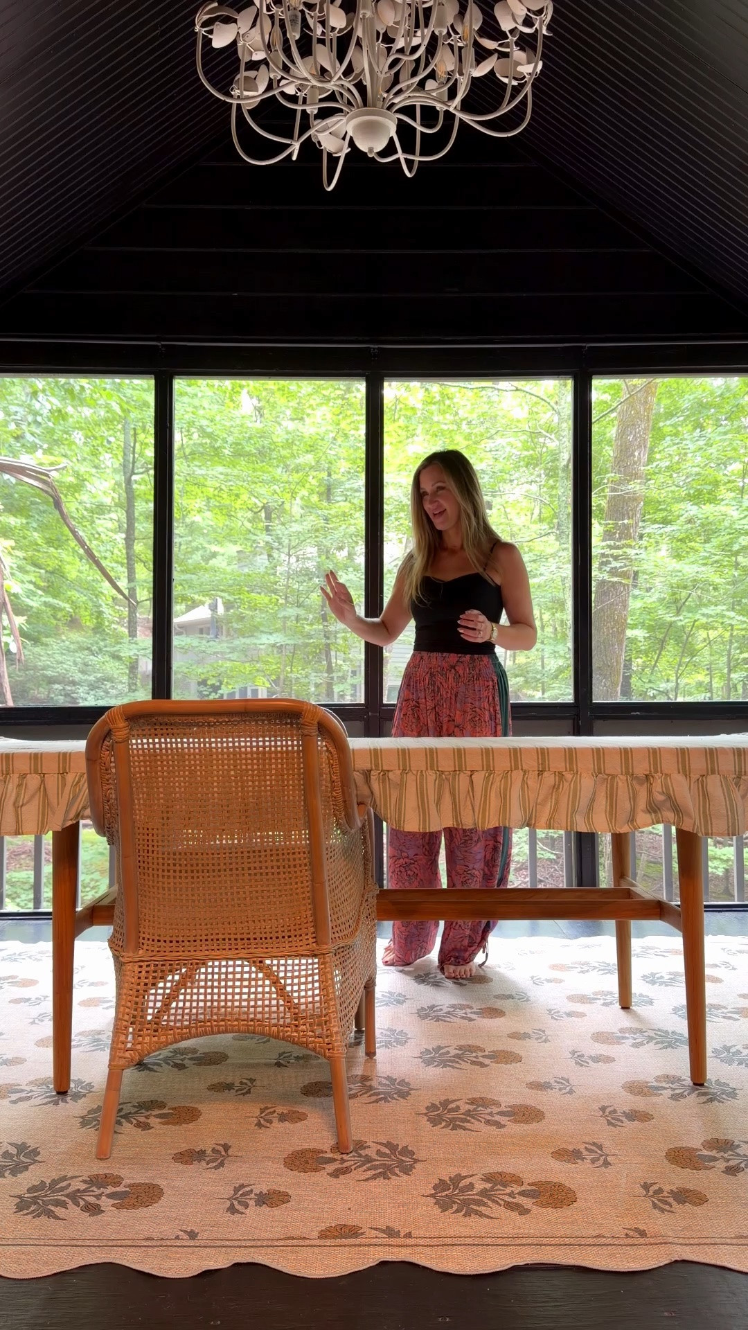 New sun porch dining additions 🩷