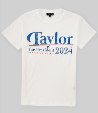Originality Big Girls 7-16 Short Sleeve Taylor For President OS T-Shirt | Dillard's | Dillard's