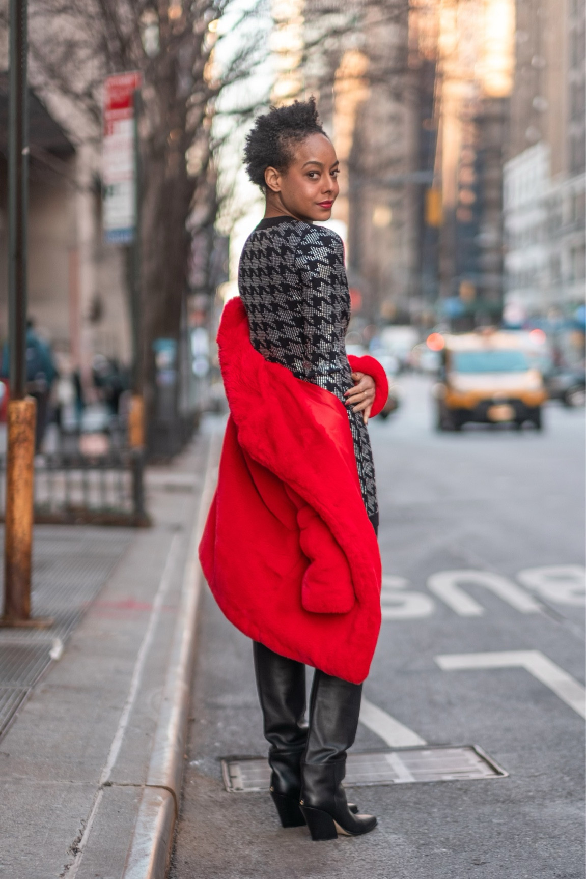 Loving a faux fur jacket paired with a sweater dress and thigh high boots for a warm but winter chic look ❄️

#LTKFind #LTKSeasonal #LTKshoecrush