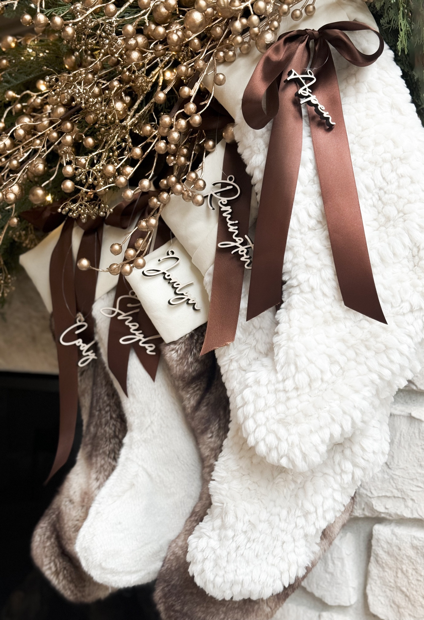 Love seeing our family stockings all lined up with personalized name tags! 😍

Tree, target, holiday, decor, home, seasonal, table, shelves, ceramic, office, living room , mini trees, Christmas, art 

#LTKHoliday #LTKSeasonal #LTKFindsUnder50