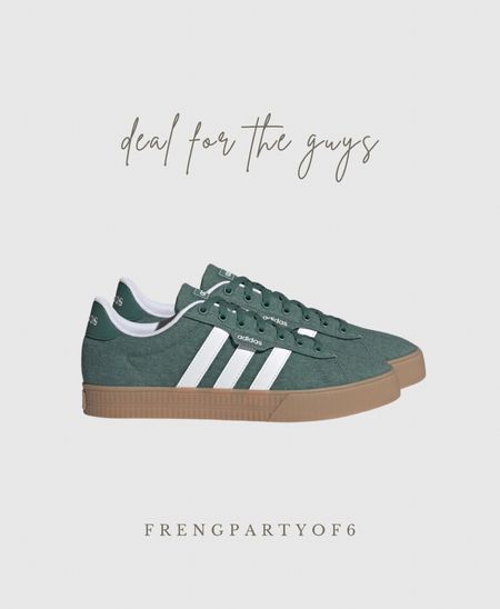 Deal of the day for the guys! These green adidas sneakers are on sale for $45.99 and still have a ton of sizes available! Adidas usually fit TTS  

#LTKsalealert #LTKmens #LTKshoecrush