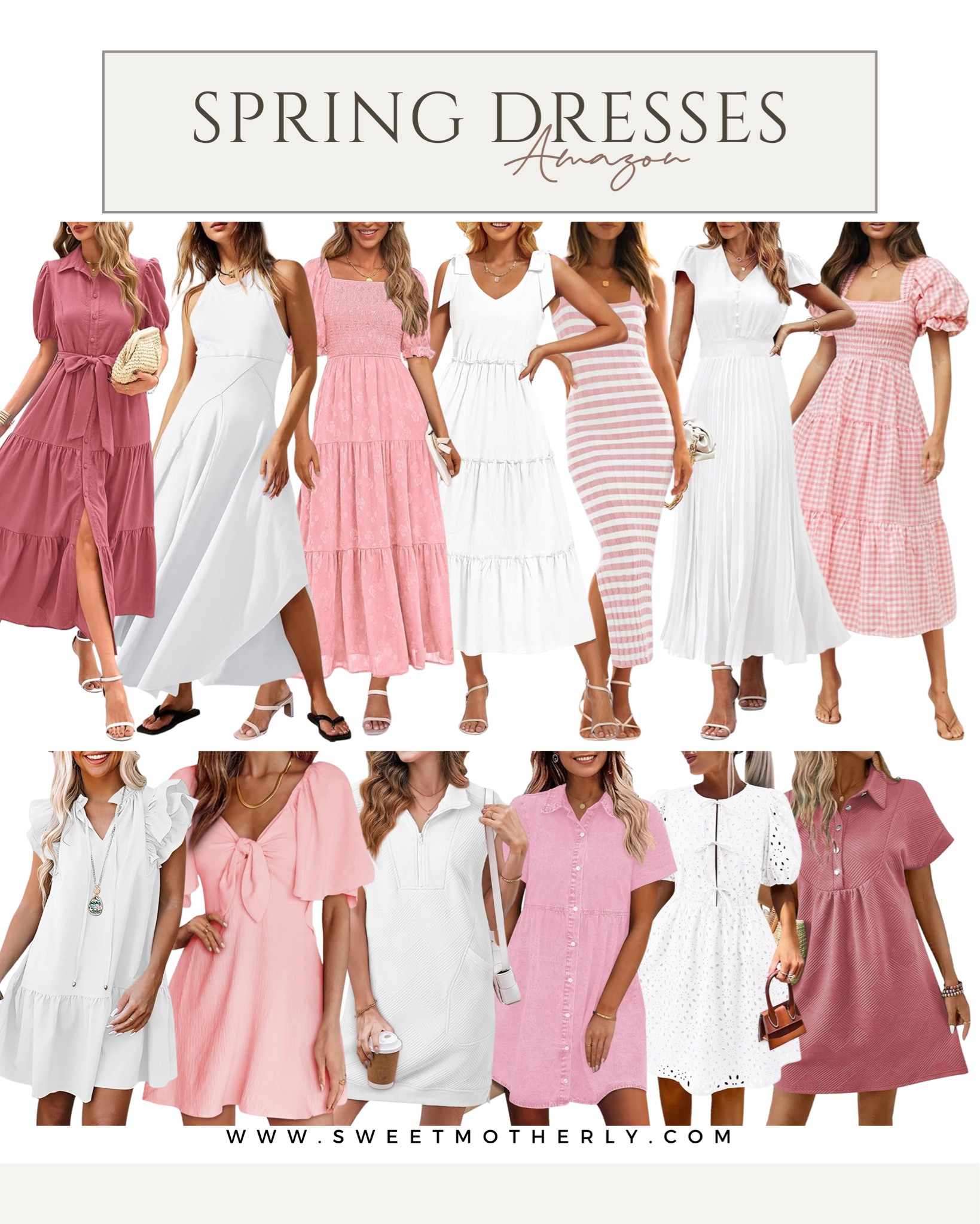 Amazon 2025 Women’s Spring Dresses

Summer dresses
Vacation Outfits
Trendy sunglasses
Womens affordable sandals
Womens dainty gold jewelry 
Woven crossbody purse
Womens cover ups
Women’s beach fashion
Women’s beach totes 
Spring break outfit idea
Women’s sandals
Summer style
Summer fashion
Women’s handbags
Women’s sun hats
Affordable swimsuits 
Women’s summer swimsuits
Women’s summer heels

#LTKStyleTip #LTKSaleAlert #LTKSeasonal