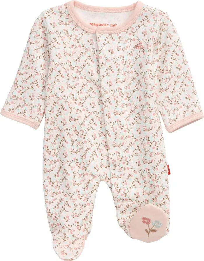 Bedford Floral Organic Cotton Footie | Nordstrom