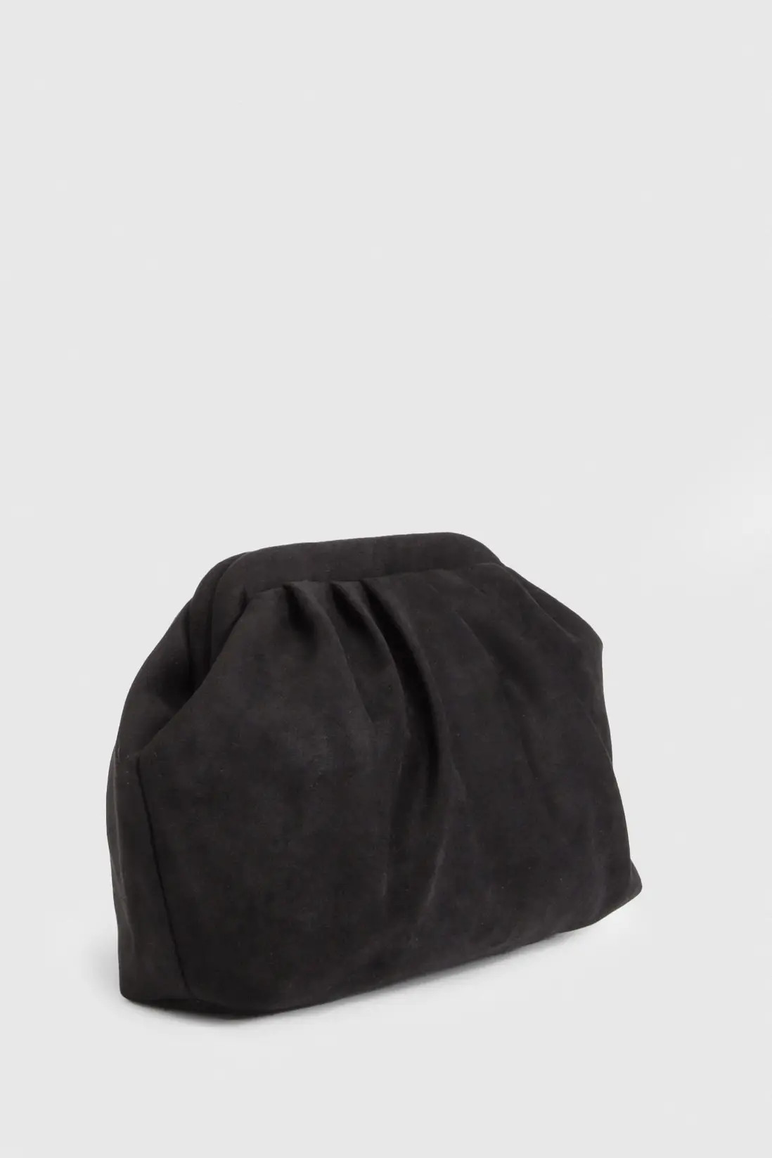 Faux Suede Slouchy Clutch Bag | boohoo (US & Canada)