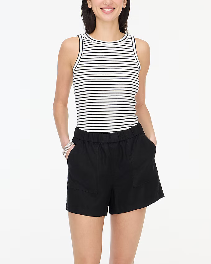 Linen-blend pull-on short | J.Crew Factory