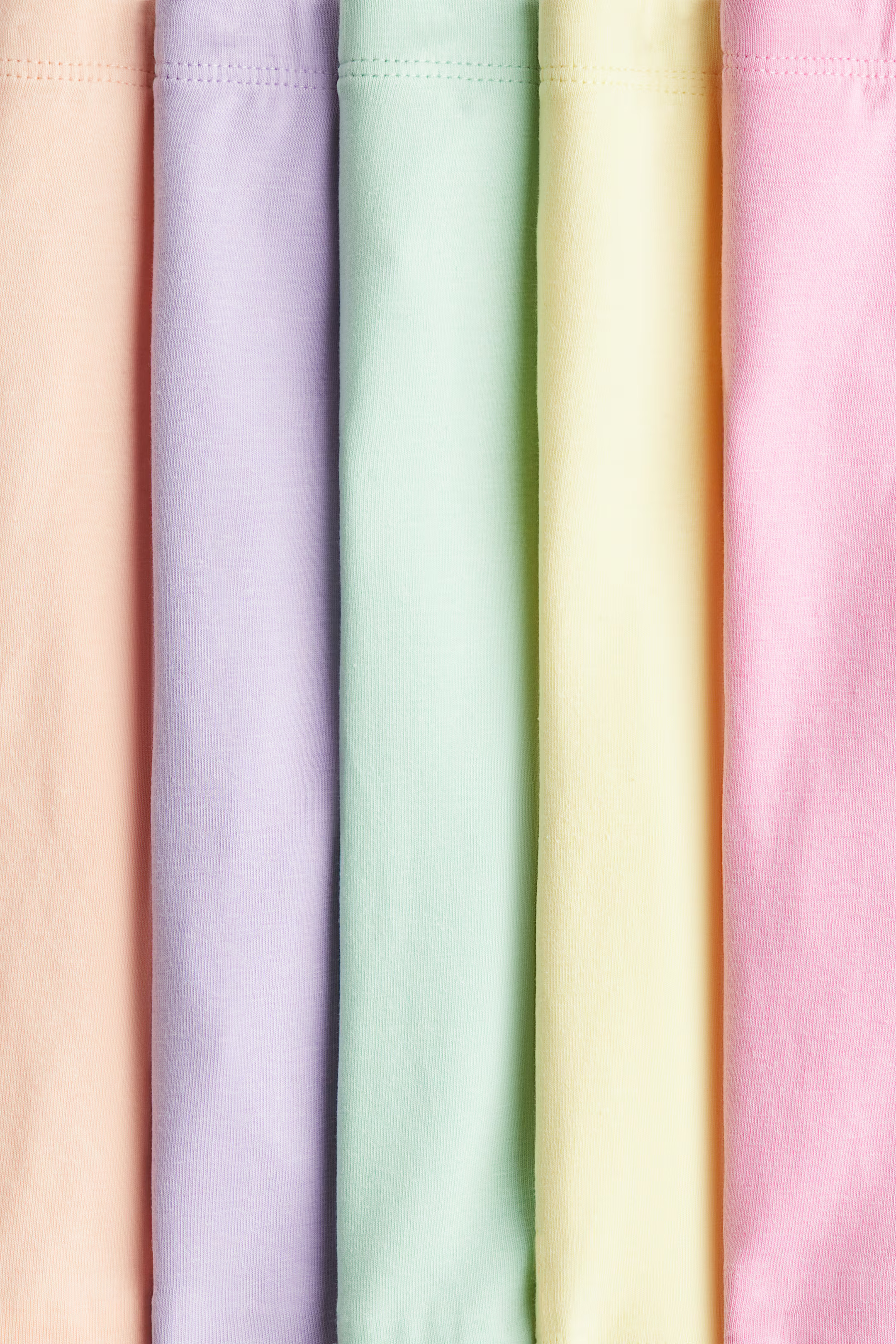 5-pack Cotton Bike Shorts - Pink/mint green/yellow - Kids | H&M US | H&M (US + CA)