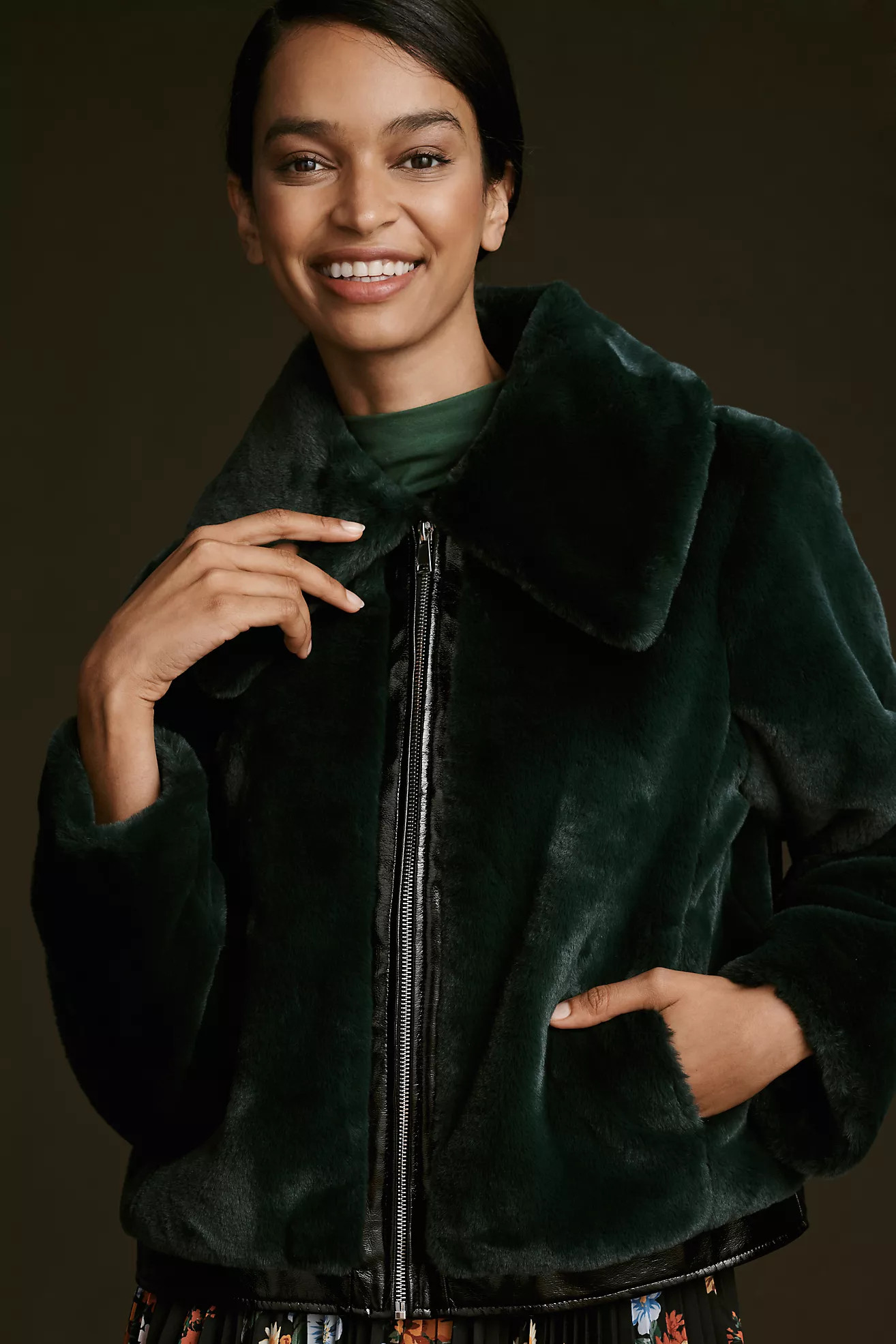 Maeve Faux Fur Jacket | Anthropologie (US)