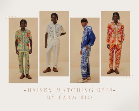 Unisex recommended matching sets from Farm Rio! 

#LTKFestival #LTKMens #LTKStyleTip