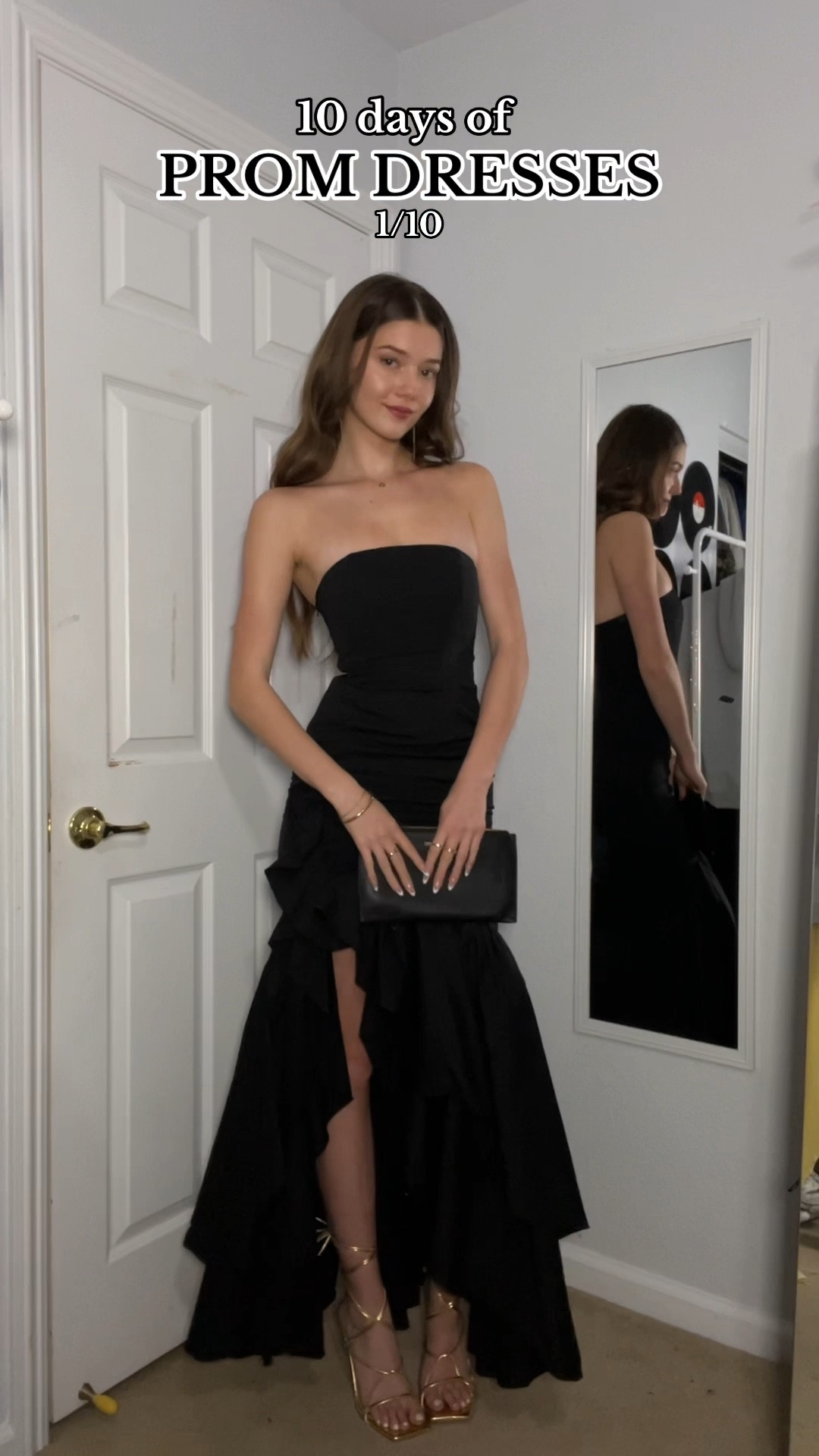 1/10 days of prom dresses!🖤✨#promdress #maxidress #elegantt