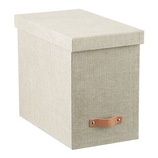 Bigso Linen Marten Desktop File | The Container Store