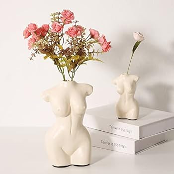Body Vase Female Form for Boho Bathroom Decor, Boho Flowers, Boho vase for Minimalist Decor, Smal... | Amazon (US)
