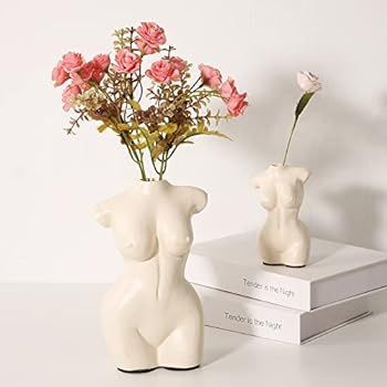 Body Vase Female Form for Boho Bathroom Decor, Boho Flowers, Boho vase for Minimalist Decor, Smal... | Amazon (US)