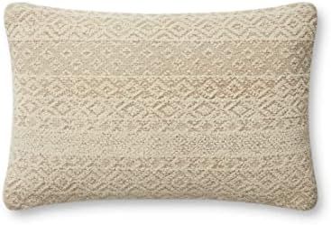 Loloi Angela Rose Henderson Pillow, 13'' x 21'' Cover w/Down, Sand/Ivory | Amazon (US)