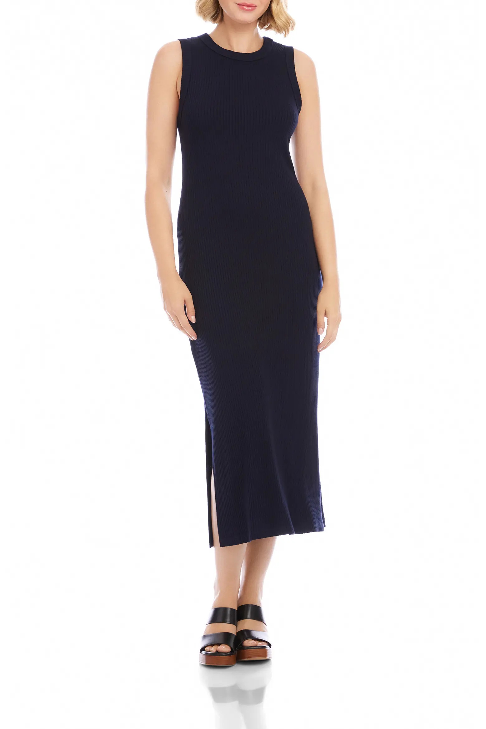 Rib Column Midi Dress (Women) | Nordstrom | Nordstrom
