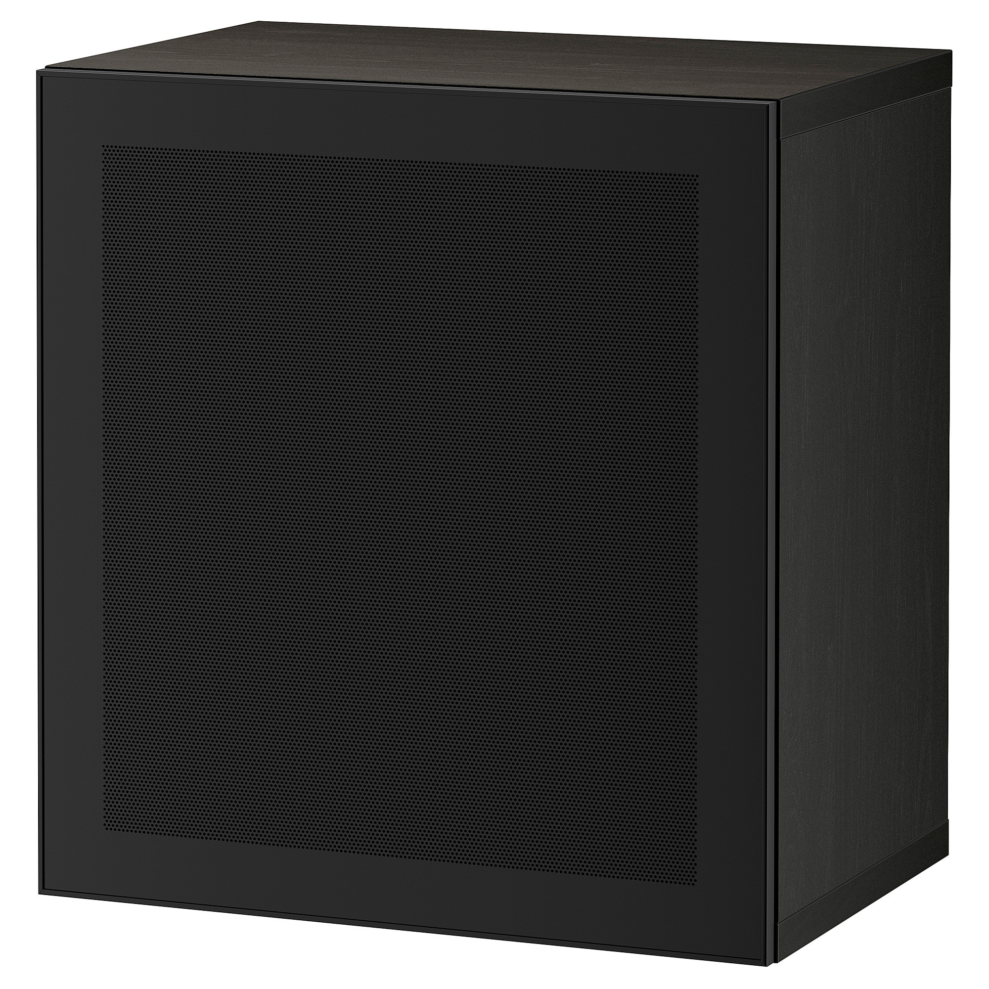 BESTÅ wall-mounted cabinet combination, black-brown/Mörtviken black, 60x42x64 cm - IKEA Germany | IKEA (DE)