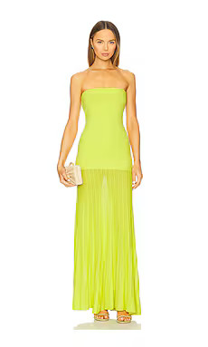 Line & Dot Arlo Tube Dress in Lime from Revolve.com | Revolve Clothing (Global)