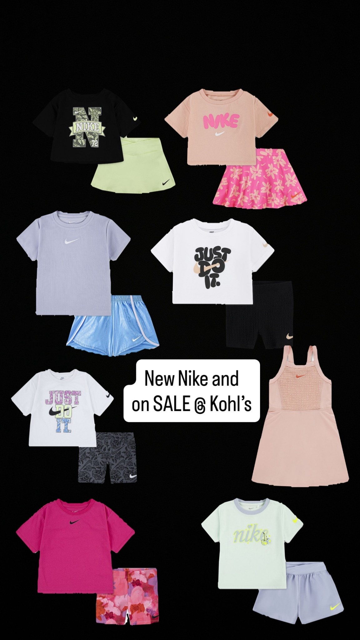 New Nike sets @Kohl's and already on sale! Such cute designs this year! I love these sets for my daughter and definitely getting that cute dress! 

#LTKKids #LTKSaleAlert #LTKfitnessgoals