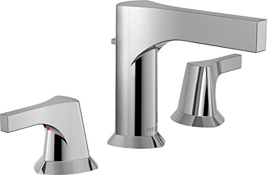 Delta Faucet 3574-MPU-DST, Chrome Zura Two Handle Widespread Lavatory Faucet | Amazon (US)