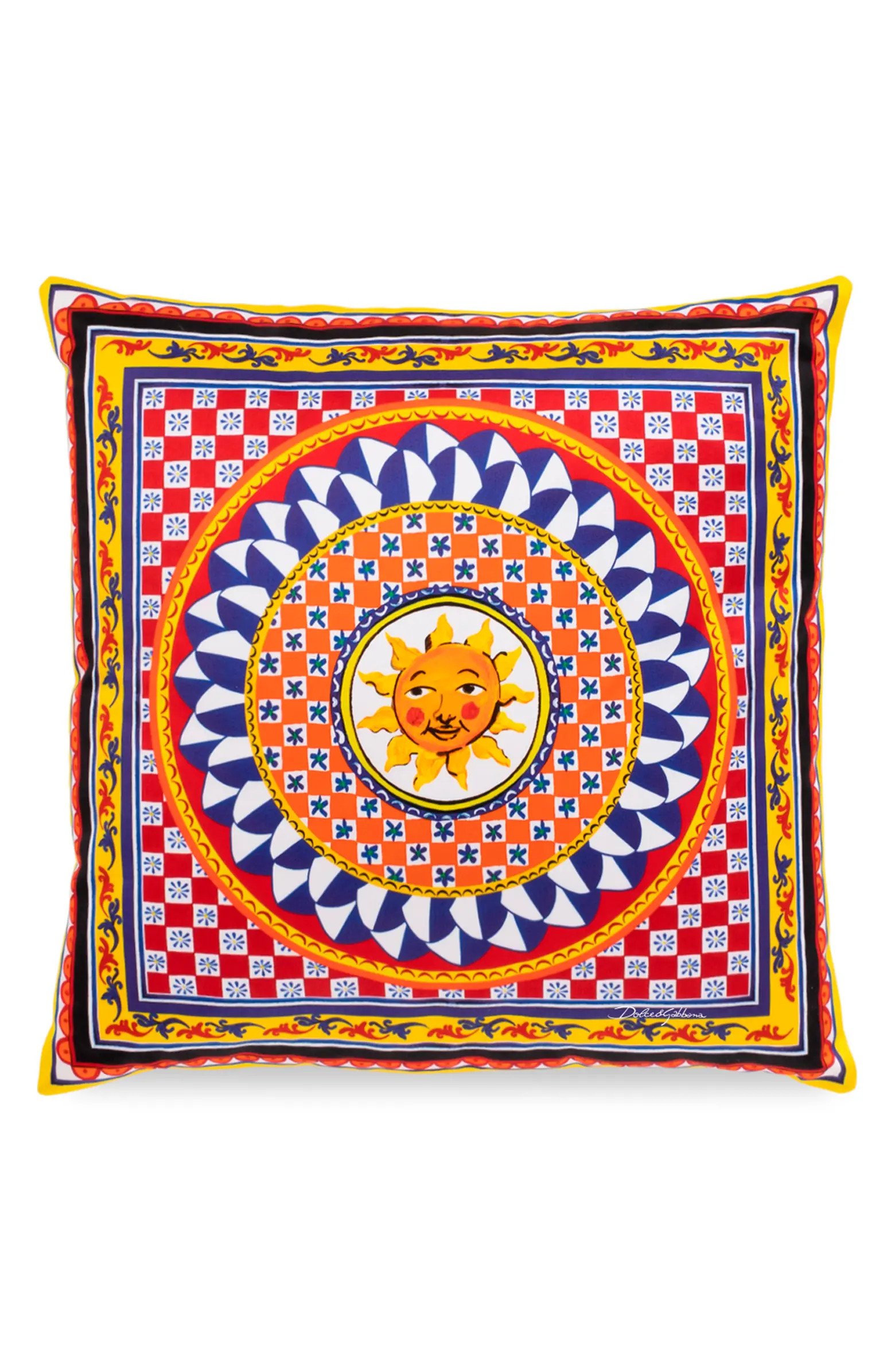 Dolce&Gabbana Carretto Cotton Duchesse Accent Pillow | Nordstrom | Nordstrom